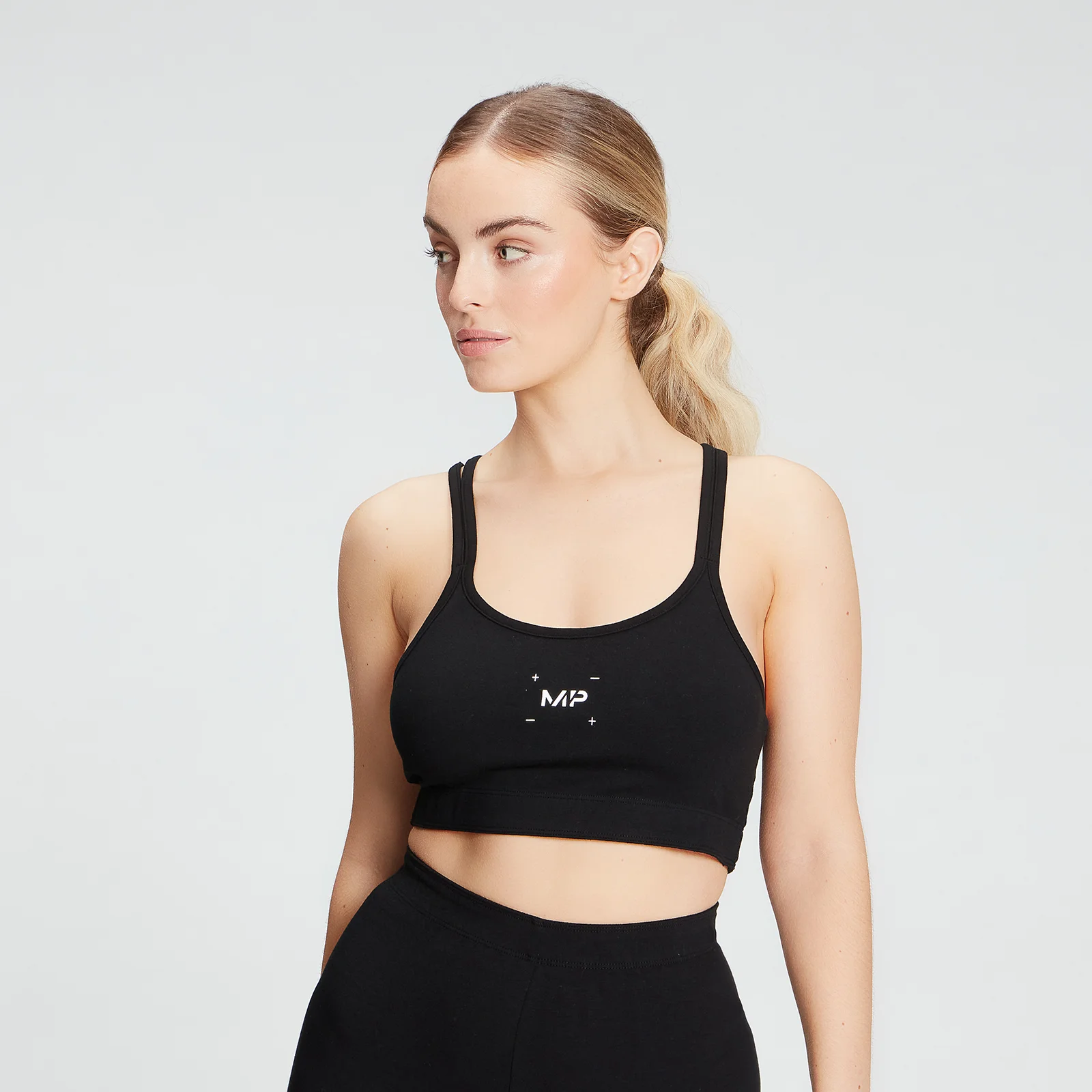 MP Women's Central Graphic Bra - Black - XXS Slika 1