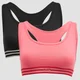 MP omejena izdaja Impact Essentials Bralette za ženske (2 paketa) - črna/rožnata