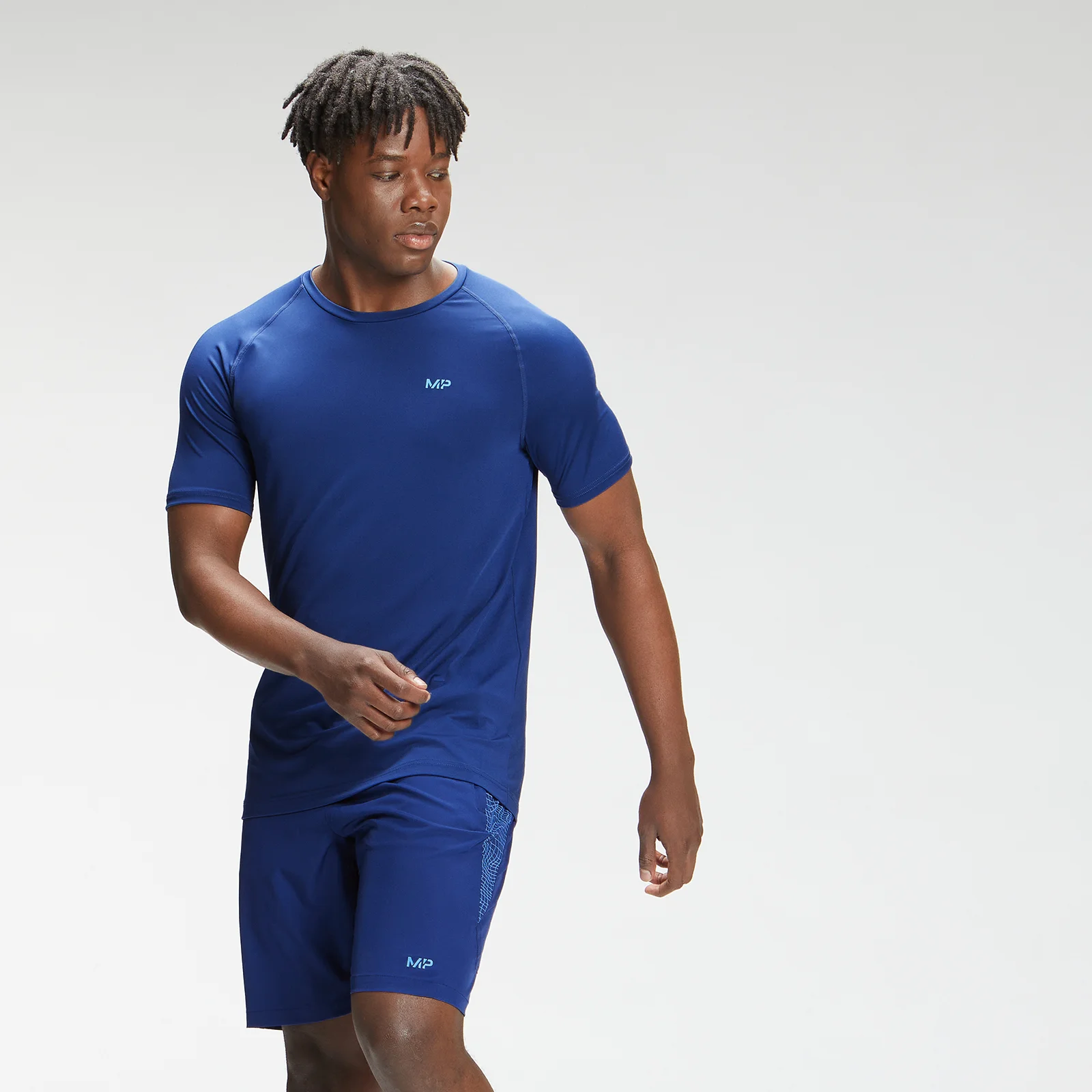 MP Moška majica s kratkimi rokavi Tempo Graphic - intenzivno modra - XXS Slika 1