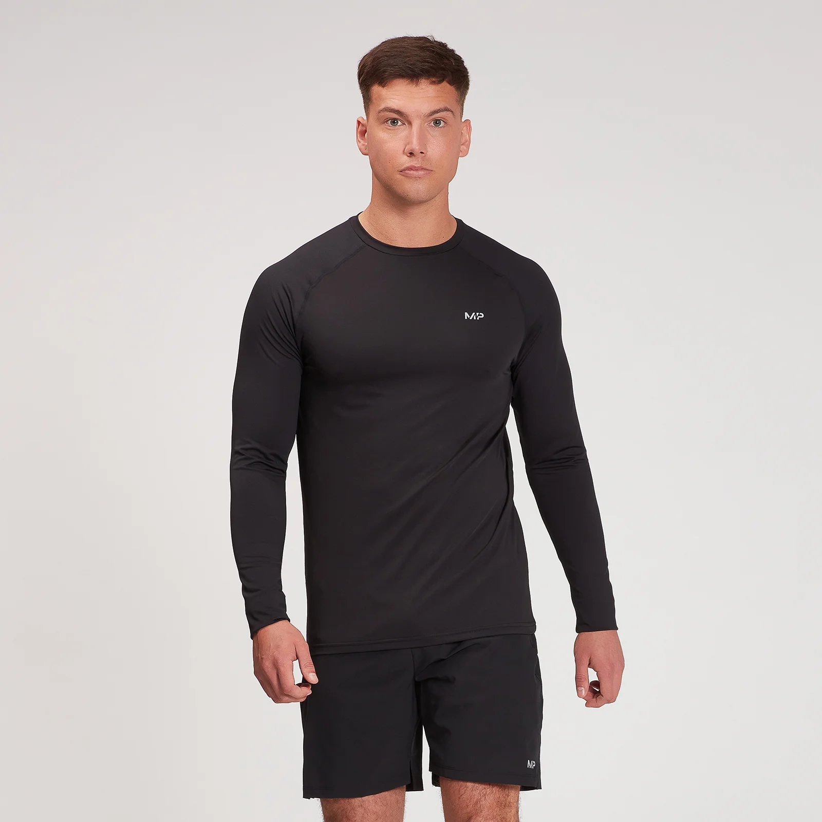 MP Men's Velocity Long Sleeve Top - Black - XXS Slika 1