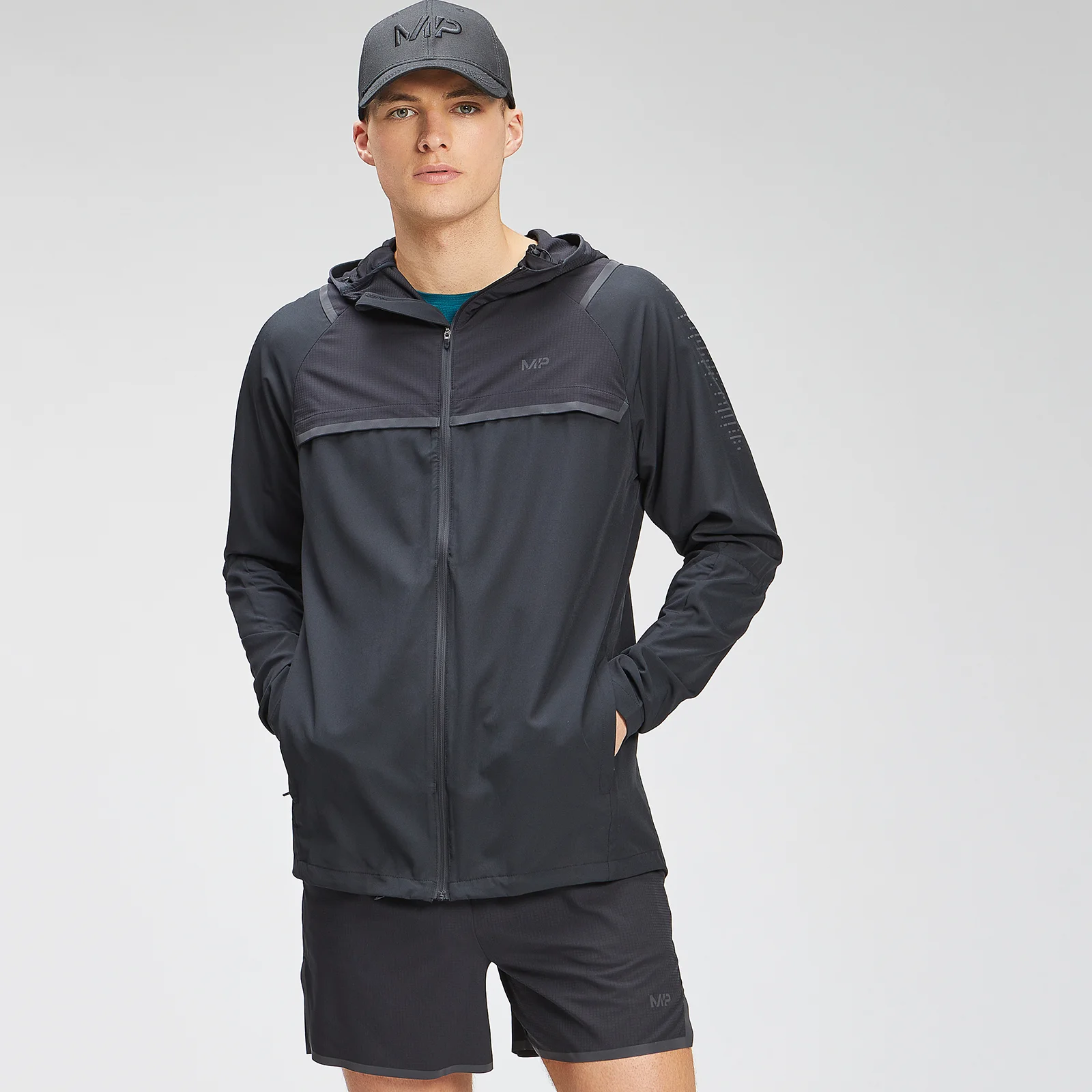 MP Moška tekaška jakna Velocity Packable Running Jacket - Black - XXS Slika 1
