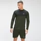 MP Moška majica z dolgimi rokavi Essential Seamless - Vine Leaf Marl