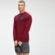 MP Moška majica z dolgimi rokavi Essential Seamless - Wine Marl