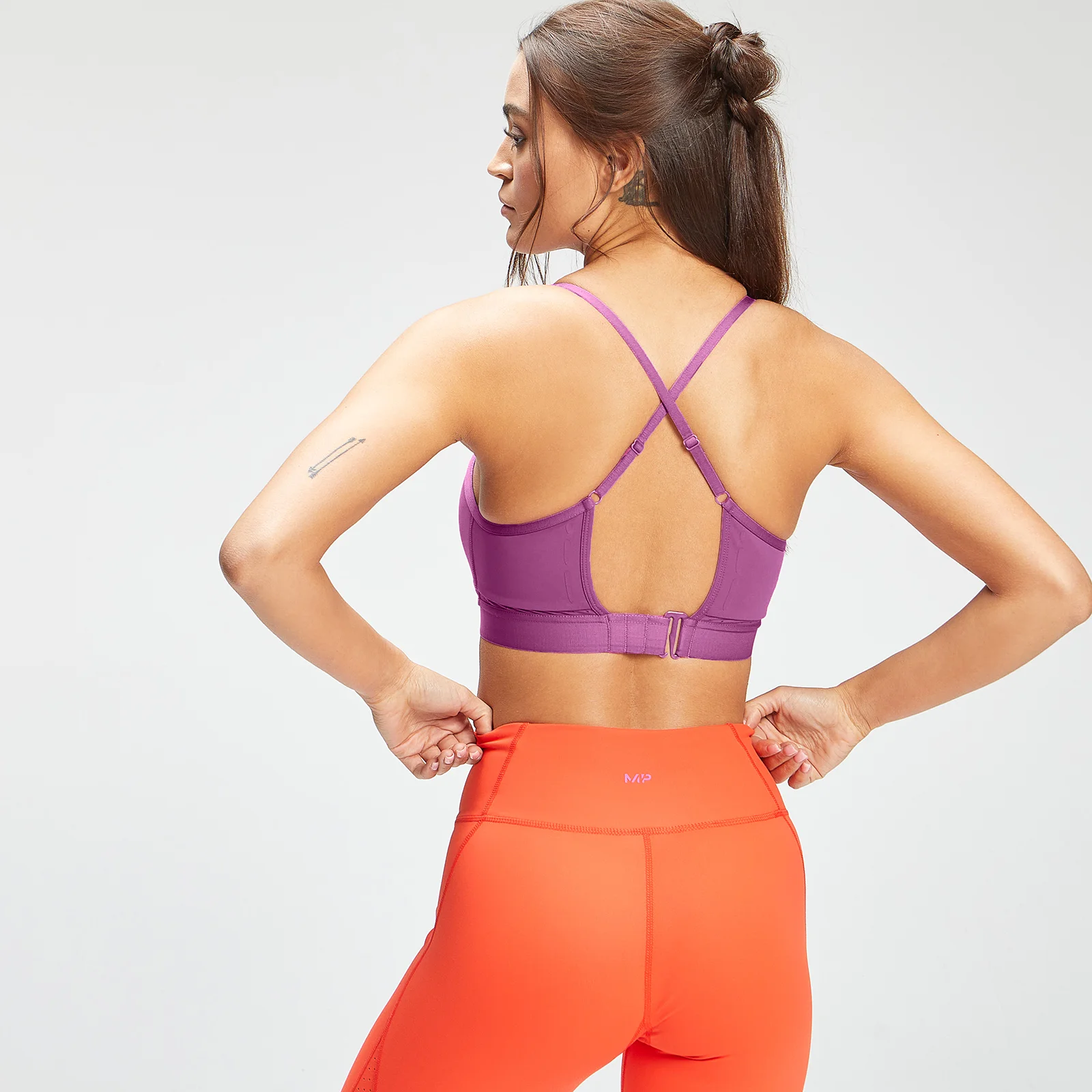 MP ženski športni nedrček Power Ultra Strappy - Orchid - XXS Slika 1