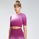 MP Ženski brezšivni zgornji del Velocity Crop Top - Deep Pink