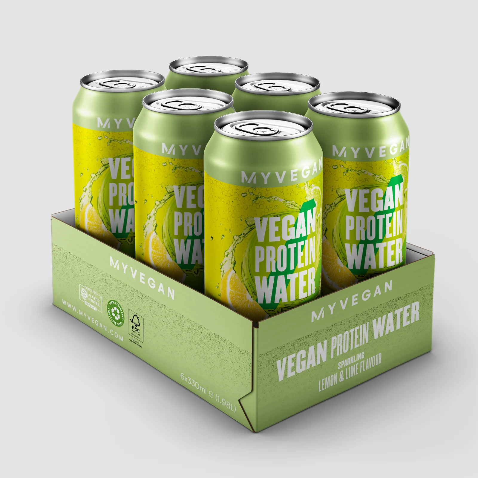 Vegan Sparkling Protein Water - Lemon Lime Slika 1