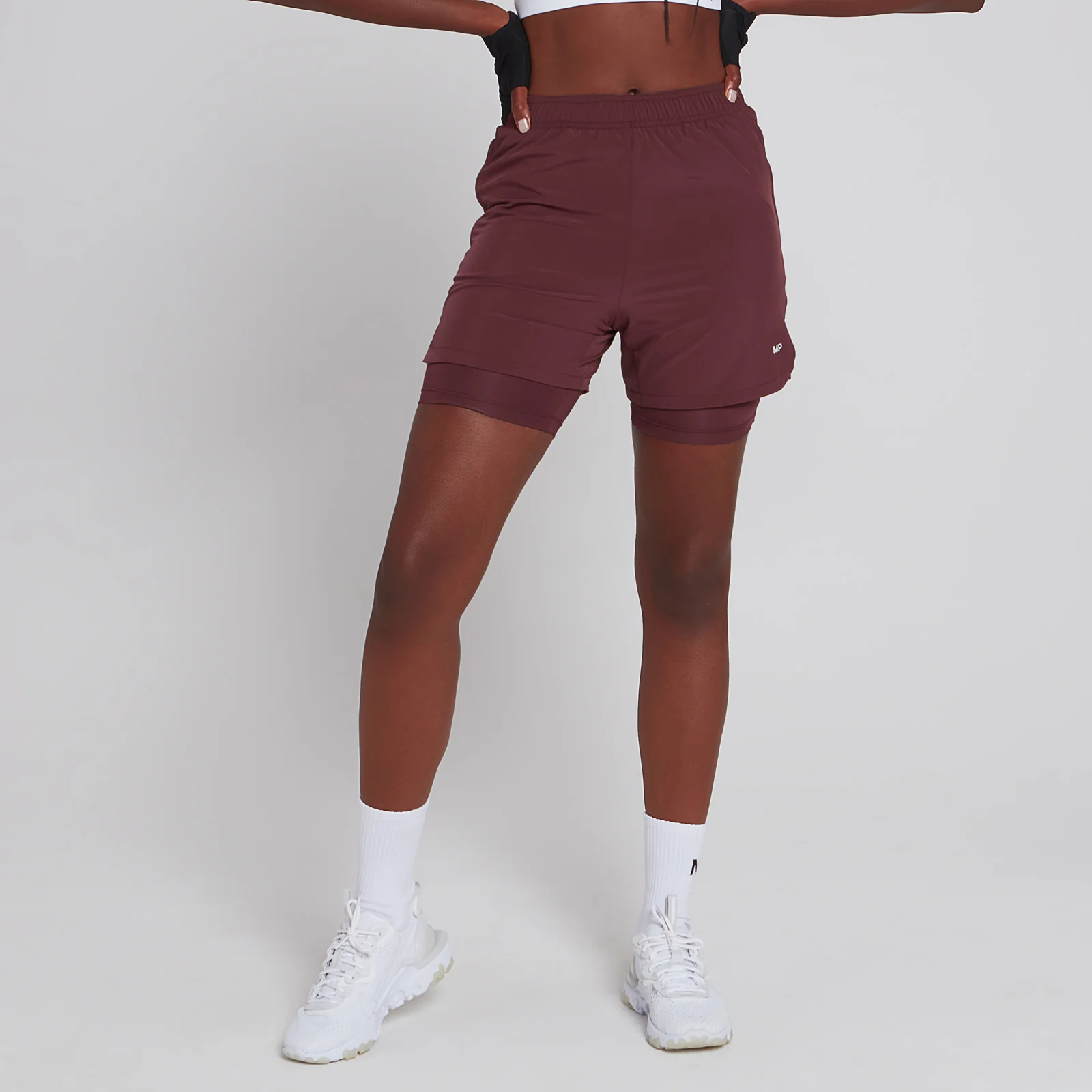 MP Women's 2 IN 1 Training Jersey Short - Port - XXS Slika 1