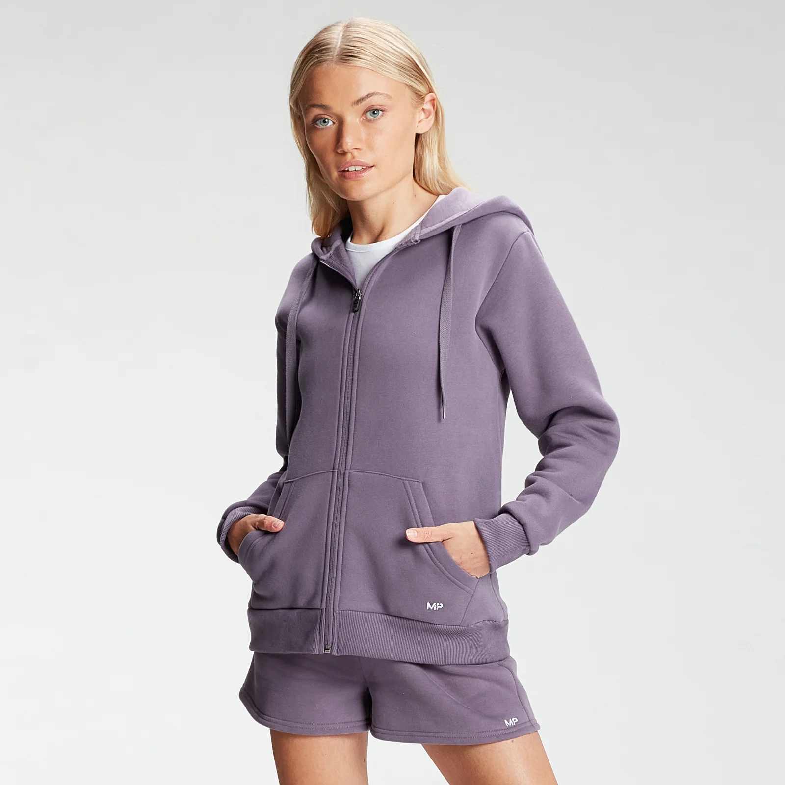 MP Women's Rest Day Zip Through Hoodie - Smokey Purple - XXS Slika 1