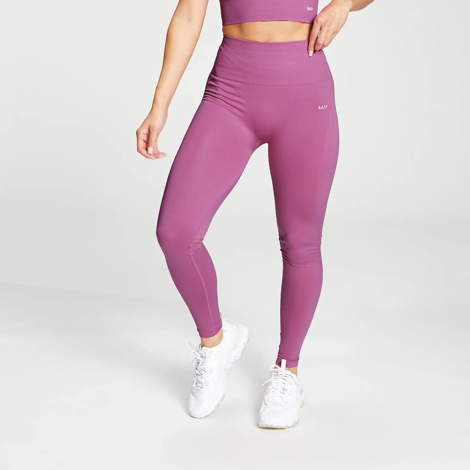MP Ženske brezšivne gamaše Shape - Orchid - XXS Slika 1