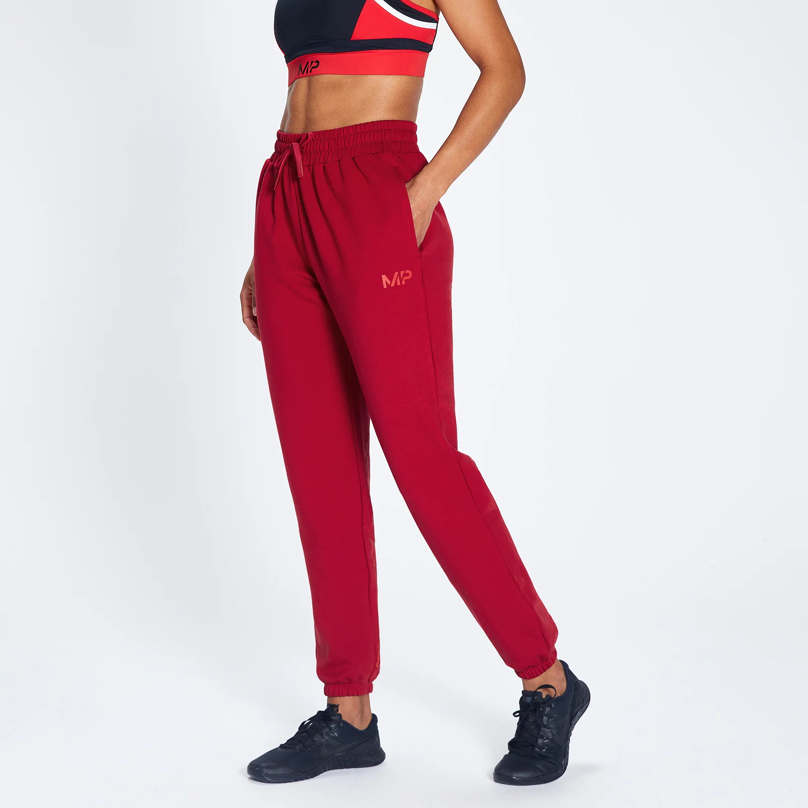 MP Women's Engage Bold Graphic Joggers - Wine/Black - XXS Slika 1