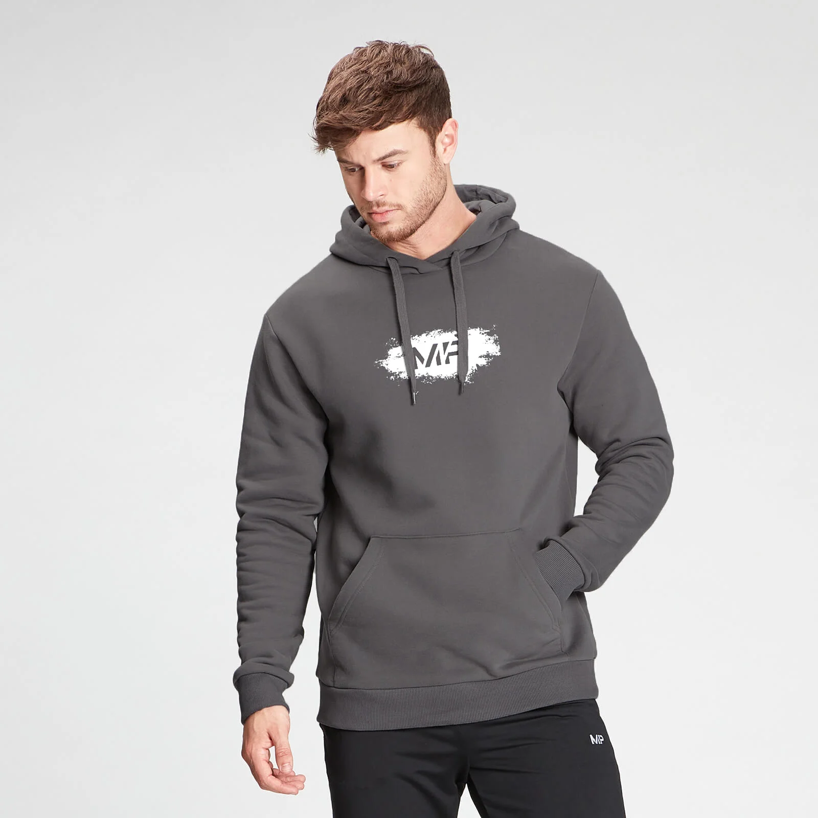 MP Men's Chalk Graphic Hoodie - Carbon - XXS Slika 1