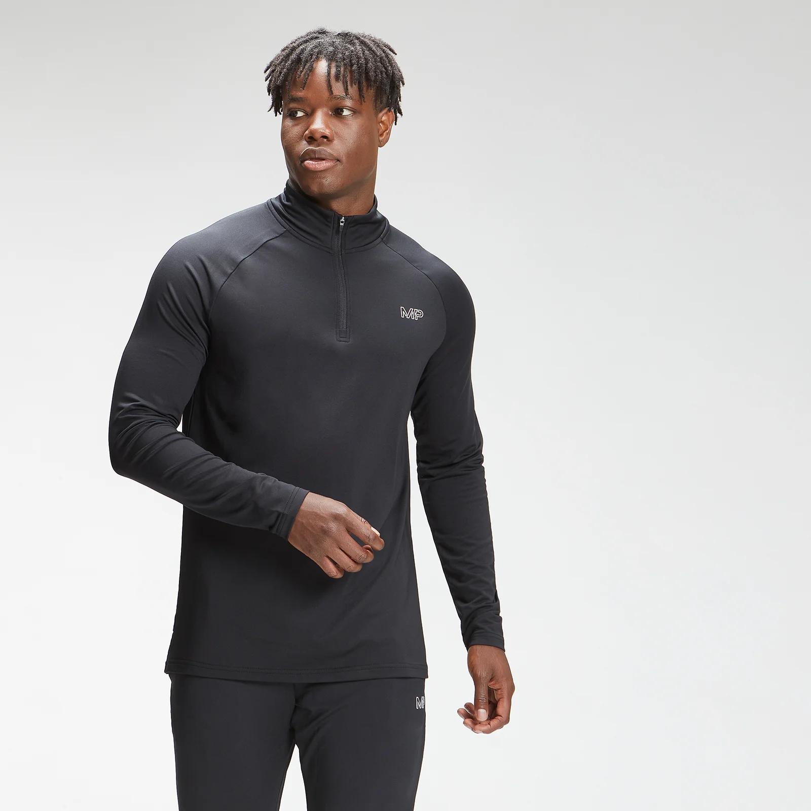 MP Men's Repeat Mark Graphic Training 1/4 Zip - Black - XXS Slika 1