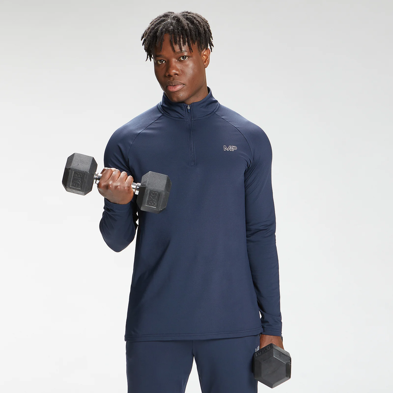 MP Men's Repeat Mark Graphic Training 1/4 Zip - Petrol Blue - XXS Slika 1