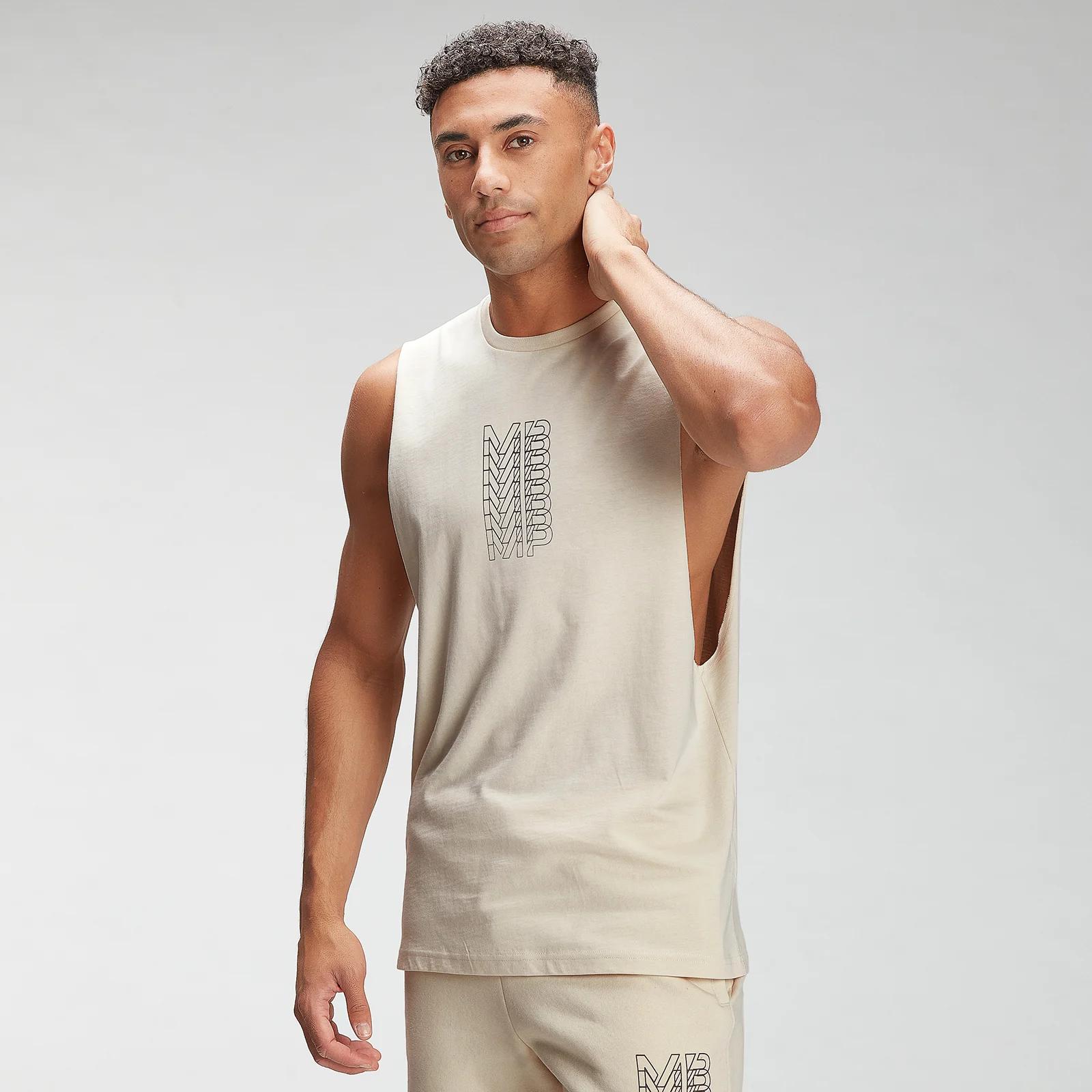 MP Men's Repeat MP Graphic Tank Top - Ecru - XXS Slika 1