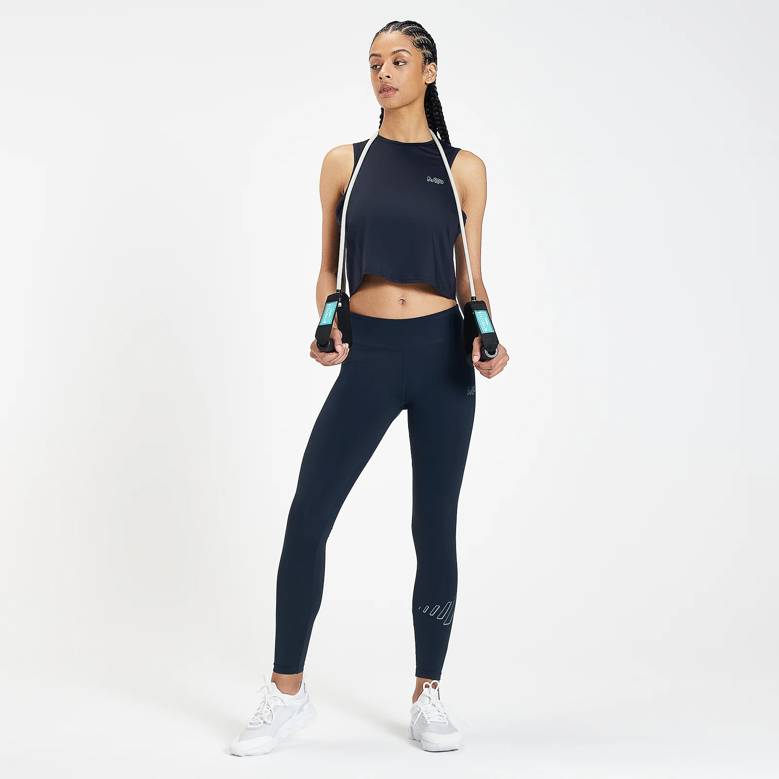 MP Ženski telovnik Infinity Mark Training Crop Vest – modrozelen - XXS Slika 1
