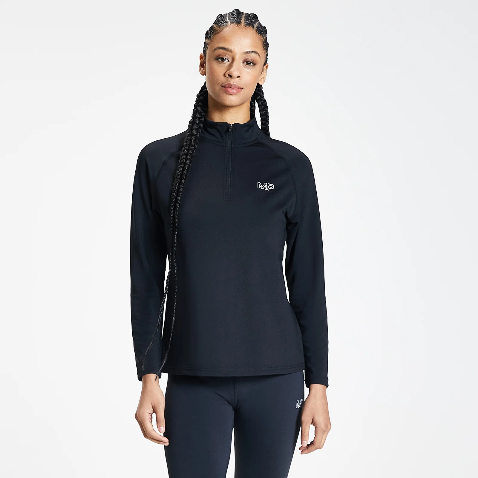 MP Ženska oblačila Infinity Mark Training 1/4 Zip – črna - XXS Slika 1