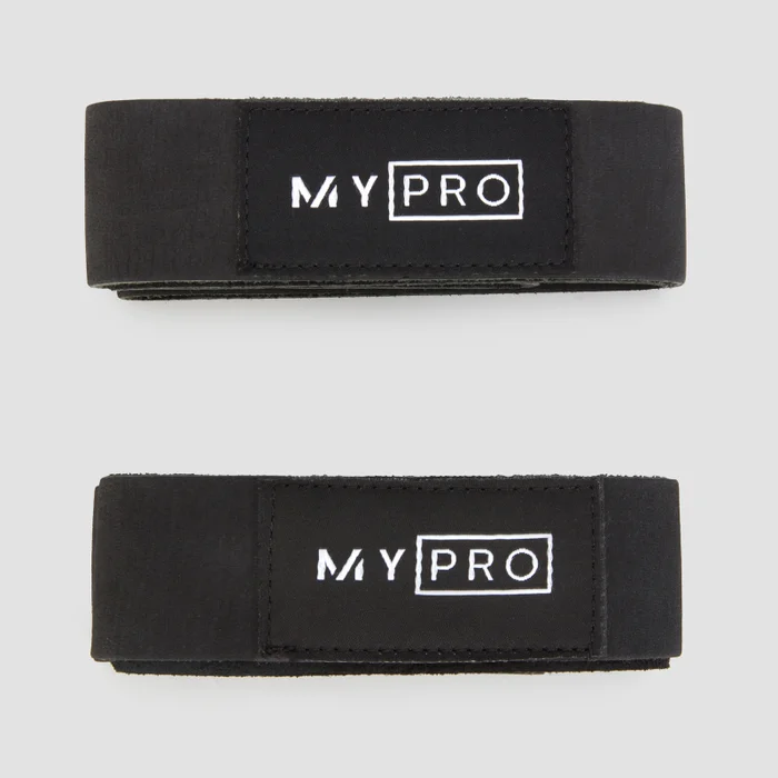 MYPRO velur trakovi za dvigovanje - črni