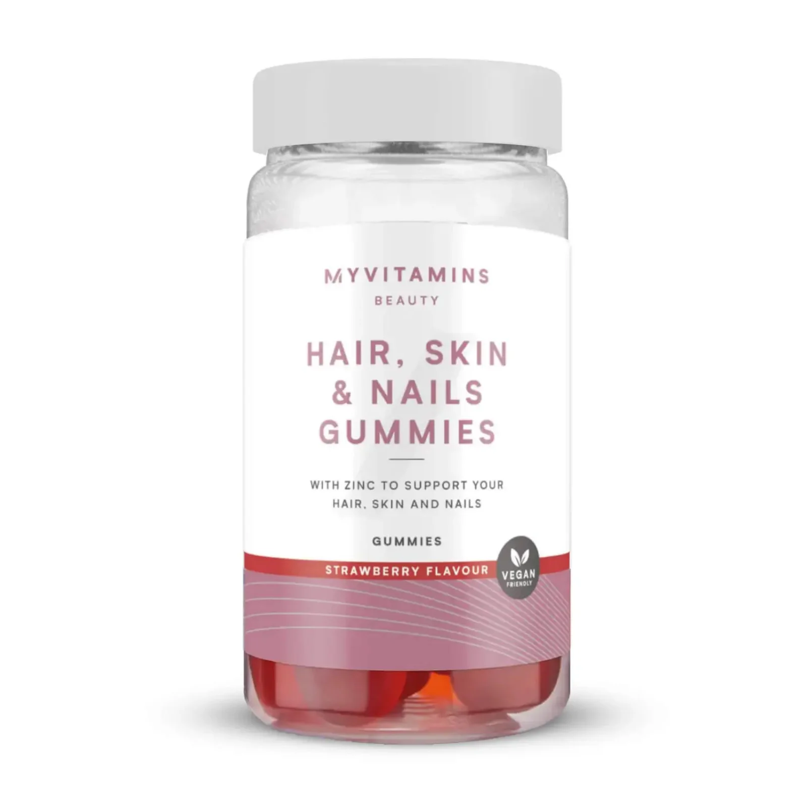 Myvitamins Vegan Hair Skin Nails Gummies (ALT) - 60gummies - Jagoda Slika 1