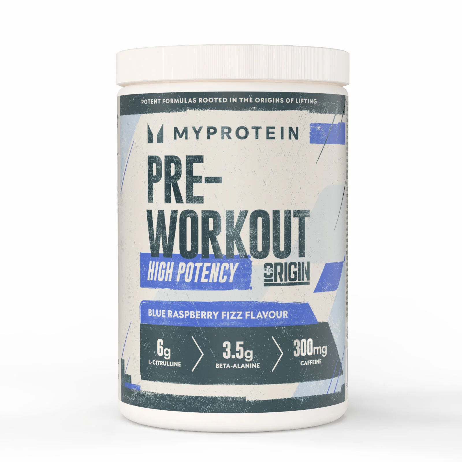 Prehransko dopolnilo za pred vadbo Origin Pre-Workout - 600G - 30Porcij - Blue Raspberry Fizz Slika 1