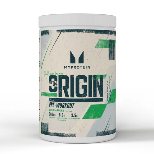 Prehransko dopolnilo za pred vadbo Origin Pre-Workout - 600g - Kislo Jabolko