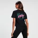 Ženska krajša majica s kratkimi rokavi MP Retro Lift – črna