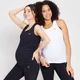 Ženski telovnik Power Maternity Vest Multipack MP - črna/bela