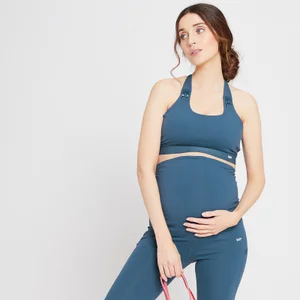 Ženski športni nedrček Power MP za nosečnice/doječe matere - Dust Blue modra - Size XS