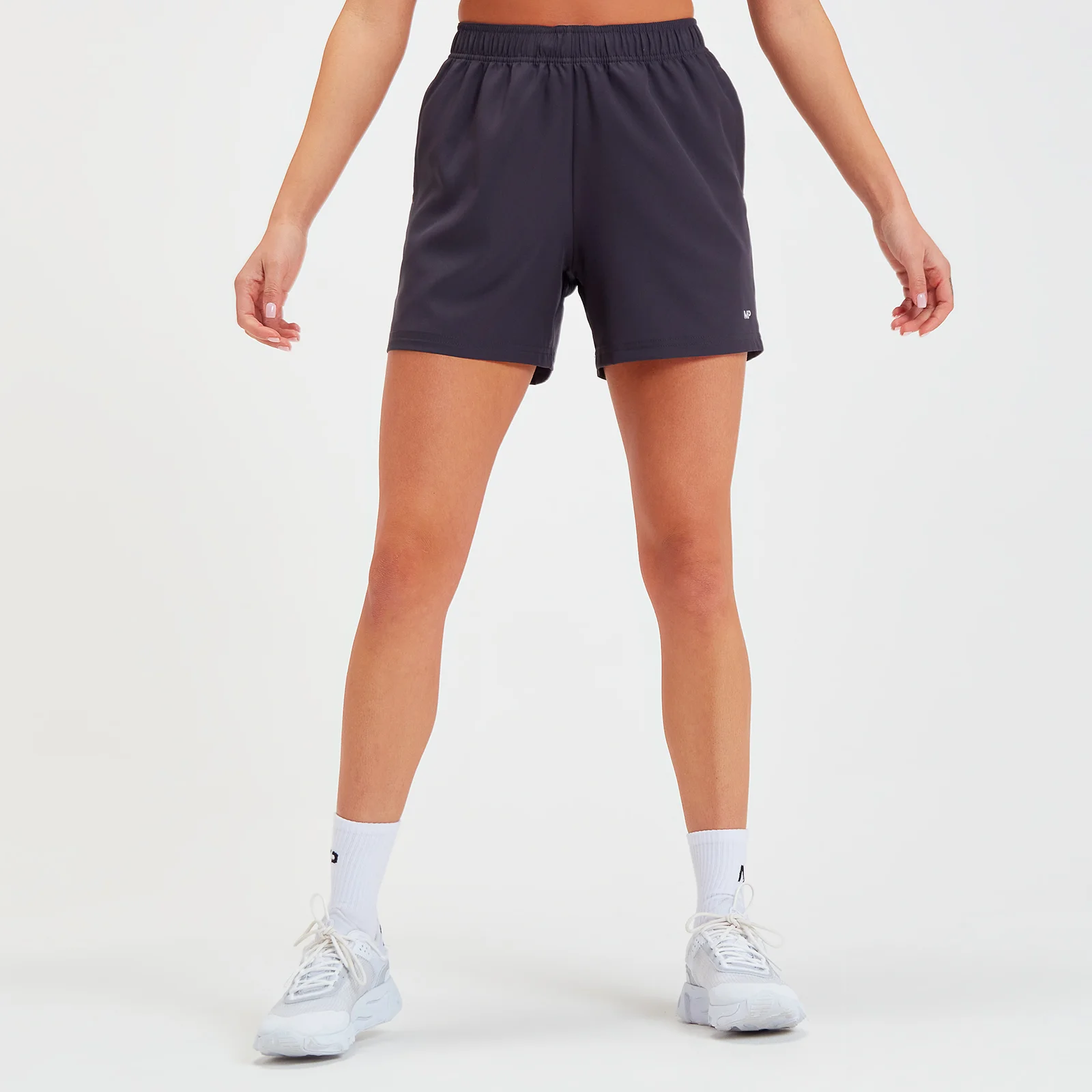 MP Women's Linear Line Graphic Shorts - Gun Metal - XXS Slika 1