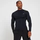 MP Moška majica z dolgimi rokavi Training Base Layer z visokim vratom – črna