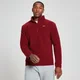 MP Moški pulover iz flisa z zadrgo Rest Day 1/4 Zip - škrlatna