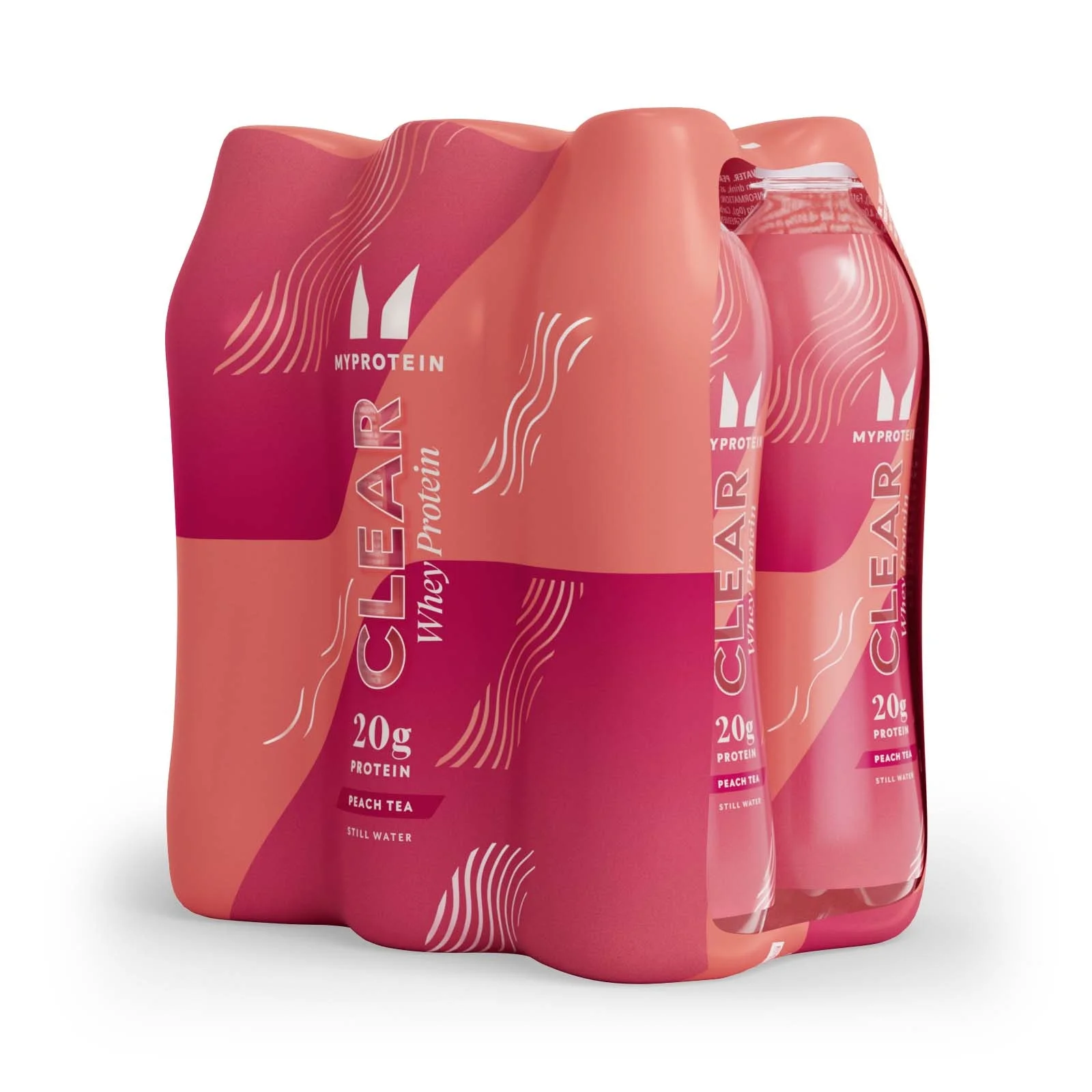 Beljakovinska voda Clear Protein Water – RTD (6 pločevink) - 6 Pack - Breskov čaj Slika 1
