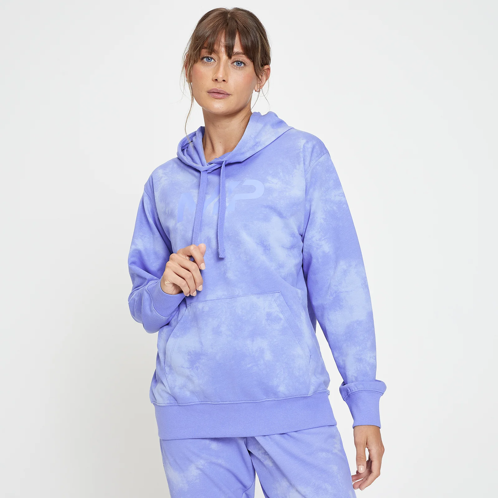 MP Ženski pulover s kapuco Composure Tie Dye – kredasto vijolična - XXS Slika 1