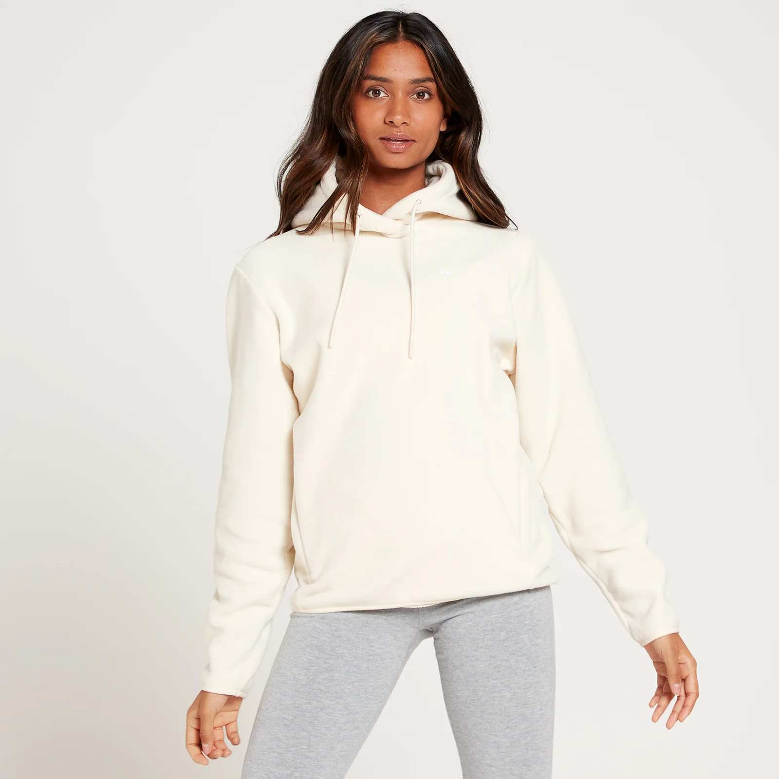 MP Ženski pulover s kapuco iz flisa Essential Overhead Hoodie – bež - XXS Slika 1