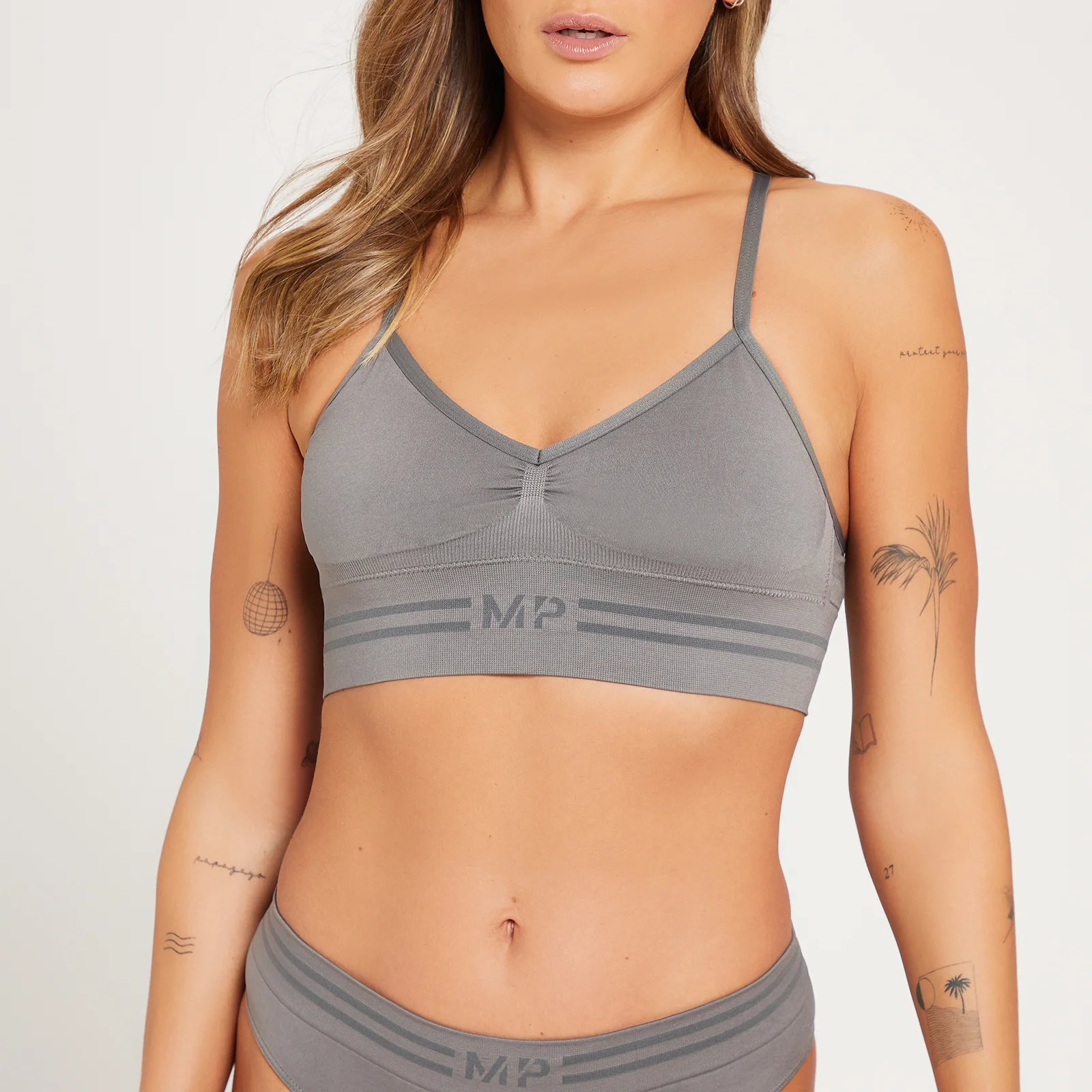 MP ženski brezšivni nedrček bralette - barva oglja - XS Slika 1