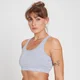 MP Bombažni ženski nedrček bralette – melanž siva