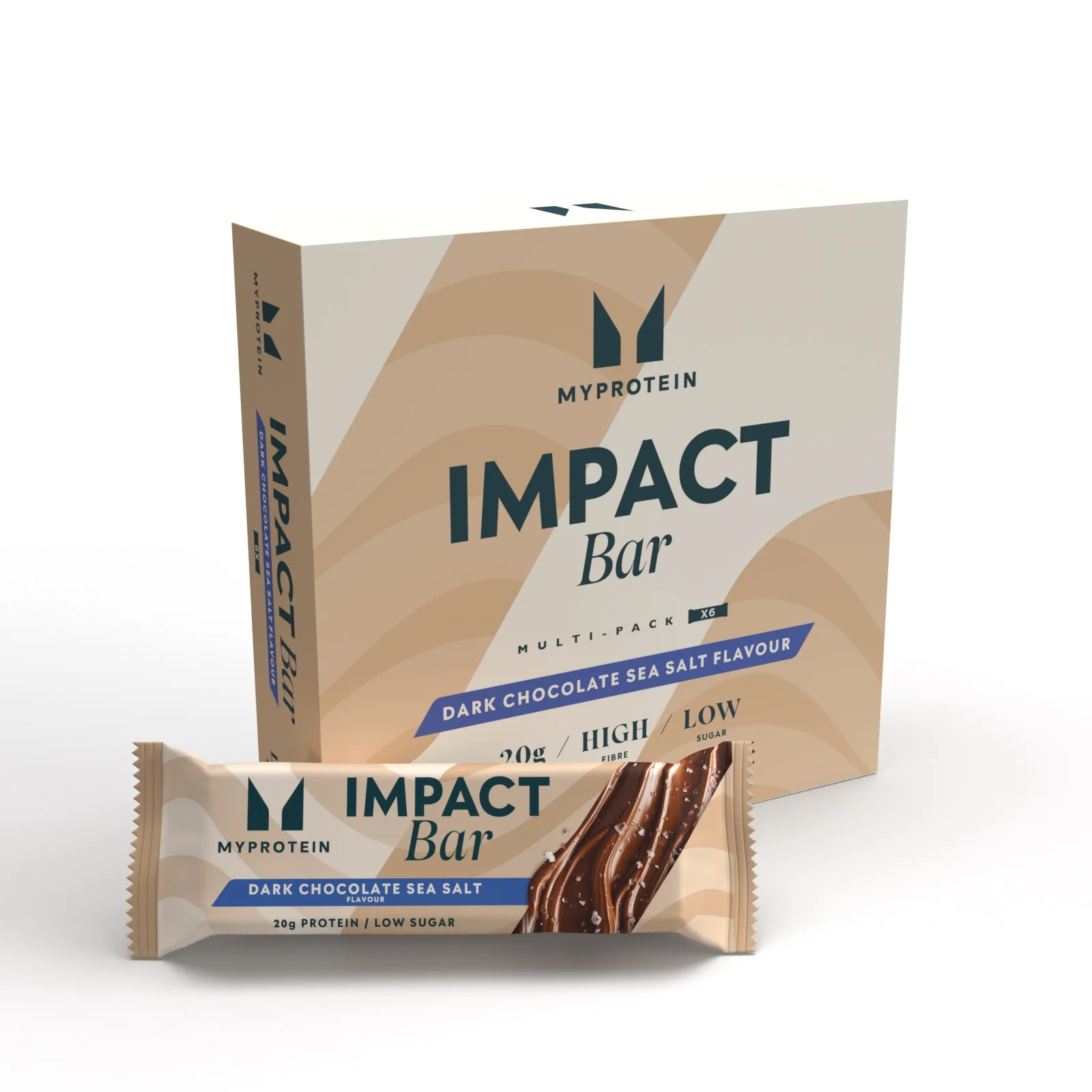 Ploščica Impact Protein Bar - 6 x 64g - Dark Chocolate Sea Salt Slika 1