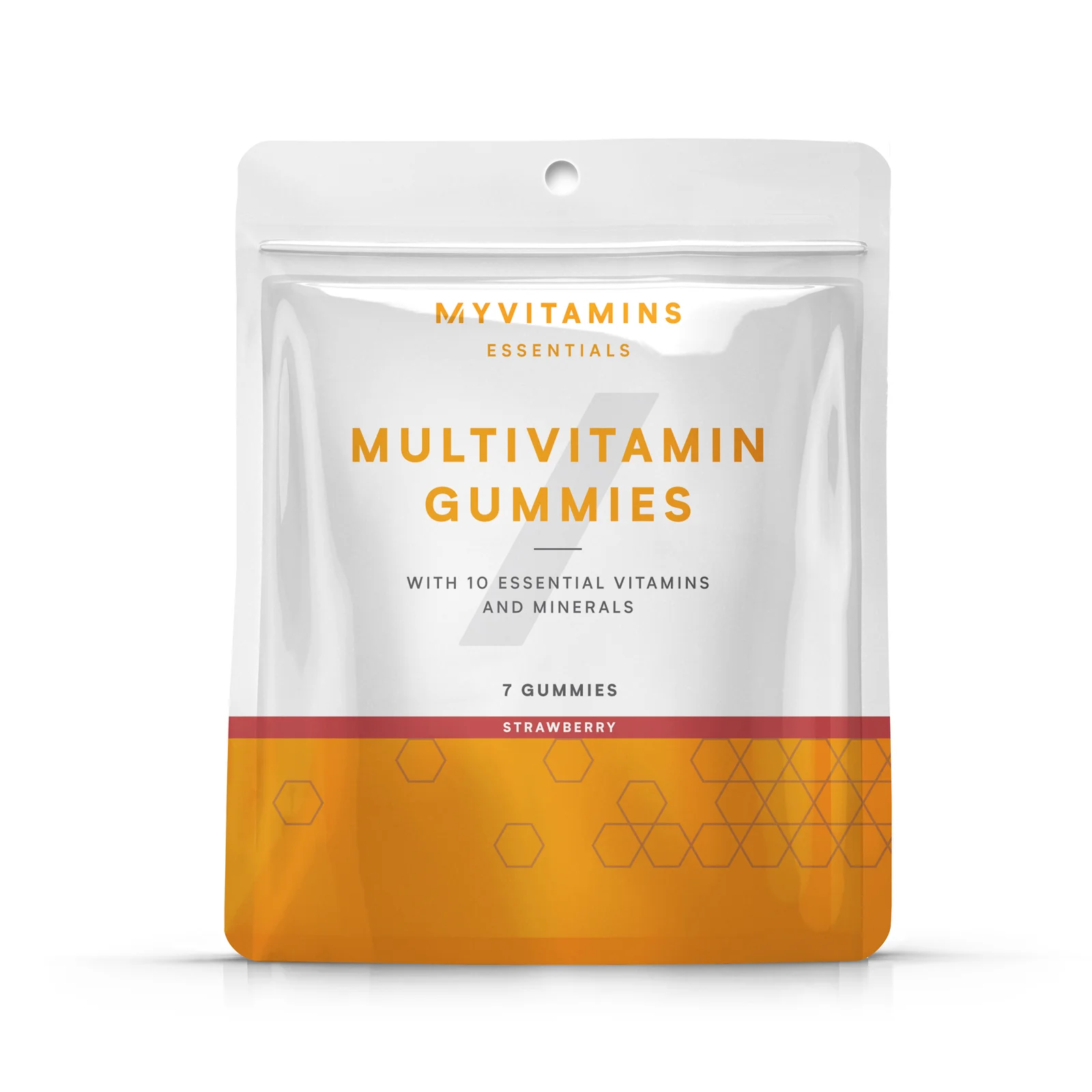 Multivitaminski gumijasti bonboni v vrečki (7 v pakiranju) – okus jagode - 7gummies - Jagoda Slika 1
