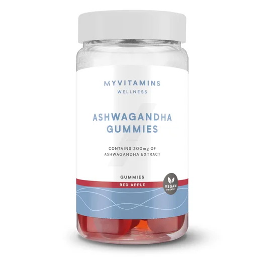 Gumijasti bonboni z ašvagando (60 gumijastih bonbonov) - 60gummies - Red Apple (Extra Strength)