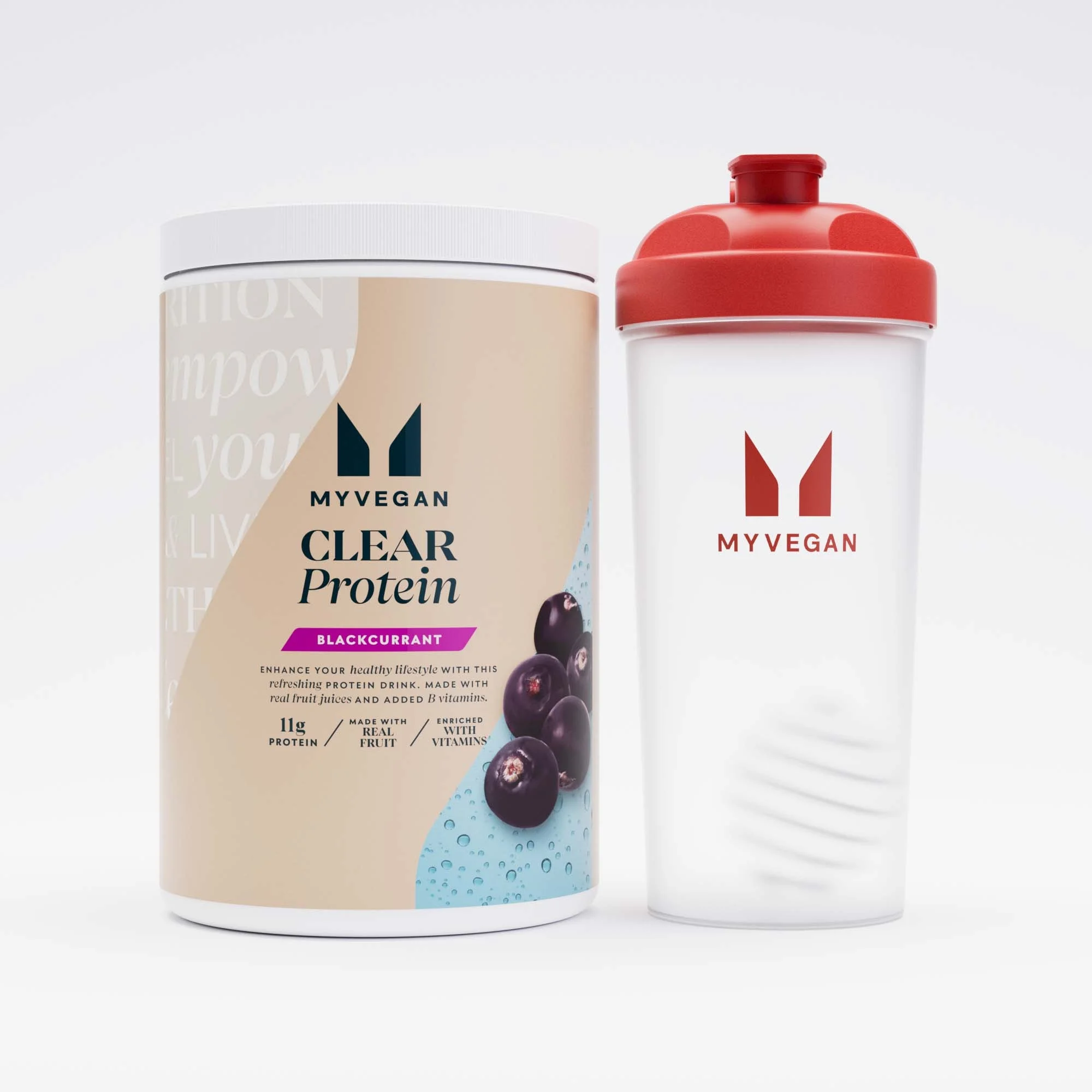 Začetni paket z bistrimi veganskimi beljakovinami Clear Vegan Protein - Črni ribez Slika 1