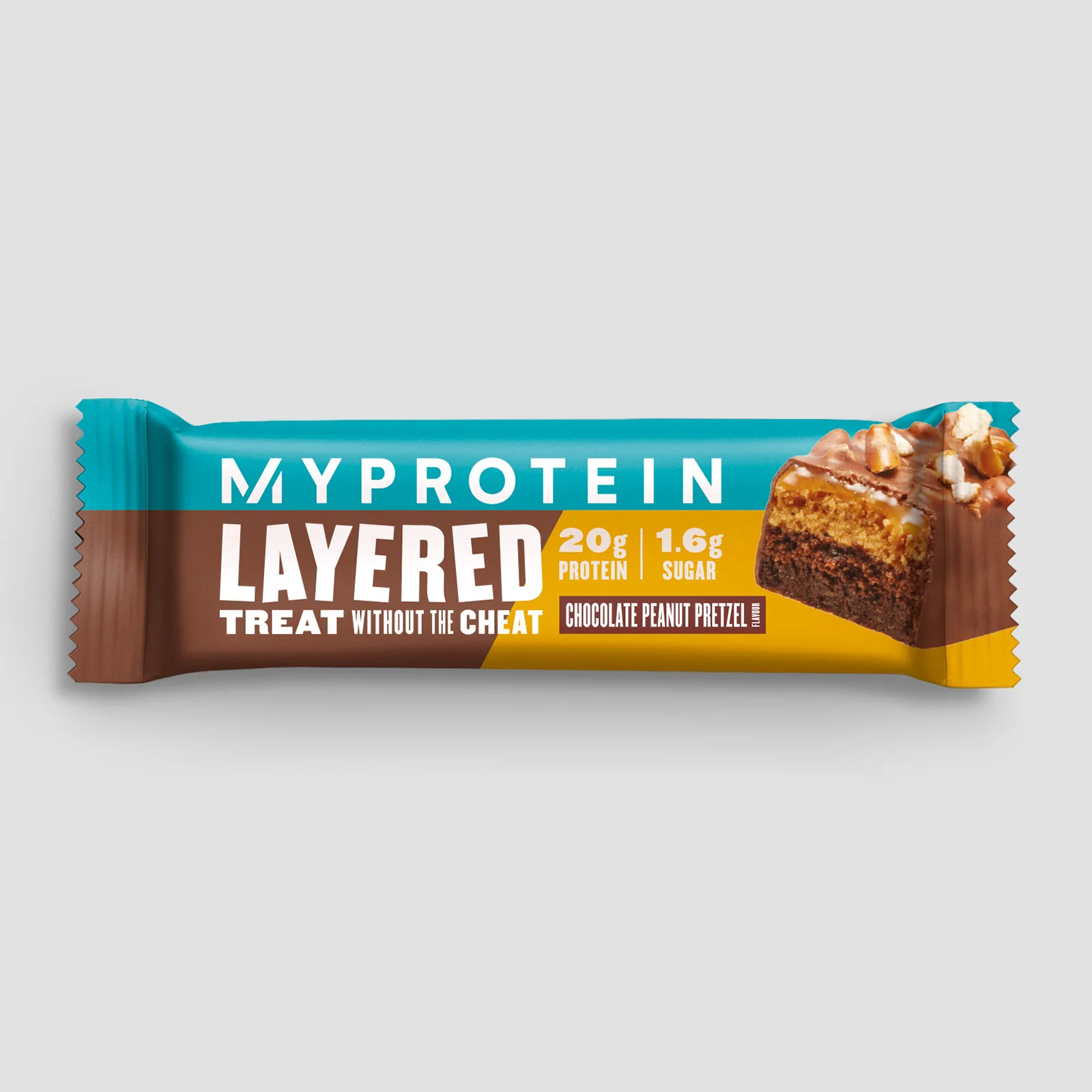 Ploščica Layered Bar — jagoda - Chocolate Peanut Pretzel - NEW Slika 1