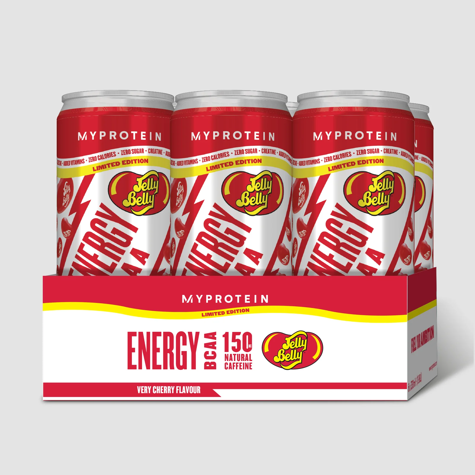 Energijska pijača z BCAA – Jelly Belly® - 6 x 330ml - Very Cherry Slika 1