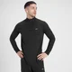 MP Moška majica Velocity z 1/4 zadrgo – črna