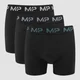 MP Moške boksarice z barvnim logotipom (3 v paketu) Black/Smoke Blue/Pebble Blue/Dusk Grey
