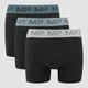 MP Moške boksarice z barvnim pasom (3 v paketu) Black/Smoke Blue/Pebble Blue/Dusk Grey