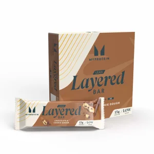 Beljakovinska ploščica Lean Layered Bar - Flavour Chocolate and Cookie Dough
