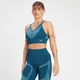 MP Ženski brezšivni nedrček Impact Scrunch – Teal Blue