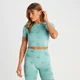 MP Ženski brezšivni top kratkega kroja s kratkimi rokavi Shape – Dusk Blue Tie Dye