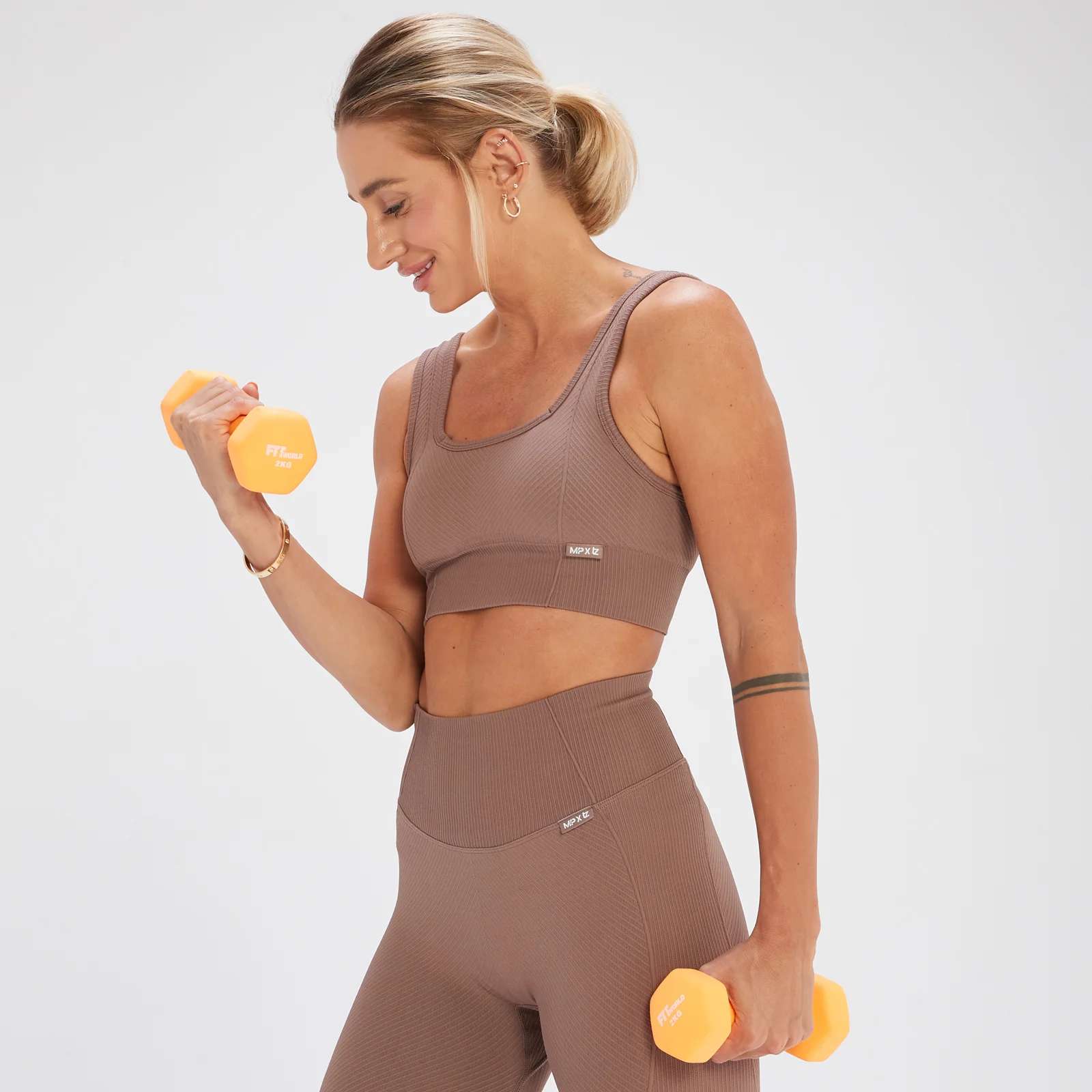 MP x Tatiana Seamless Sports Bra- Hazelnut - XS Slika 1