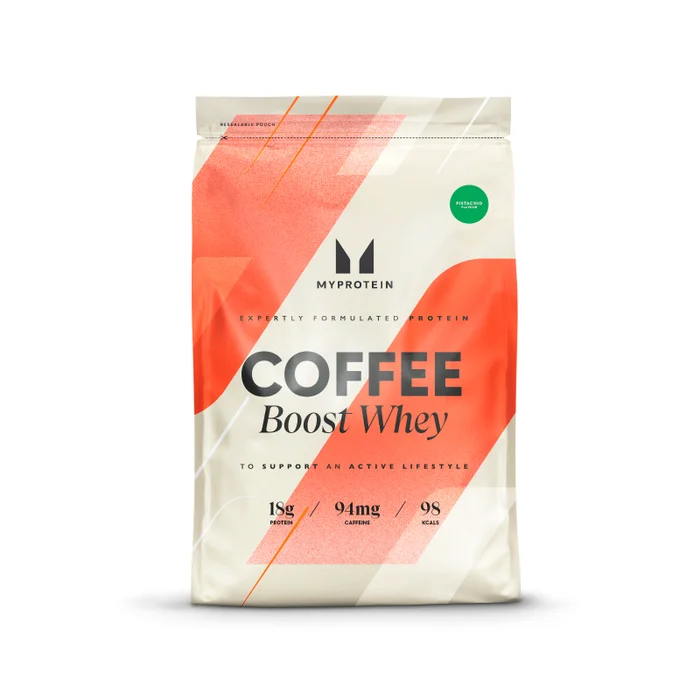 Beljakovine Coffee Boost Whey – okus pistacije
