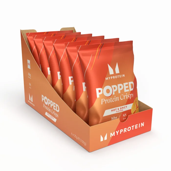 Ekspandiran beljakovinski čips Popped Protein Crisps